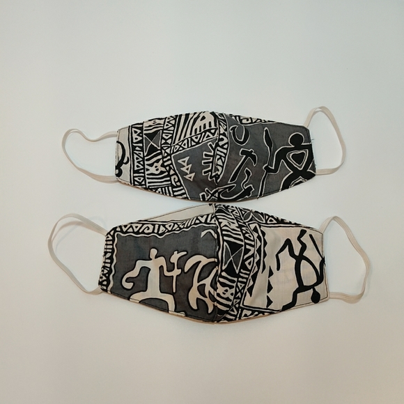 2 Pcs Hawaii Handmade Aloha Mask
